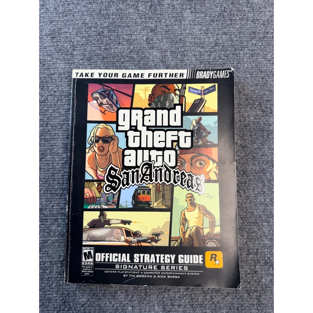 BradyGames GTA San Andreas‎ Official Strategy Guide PS2 Vintage 2004 Rockstar